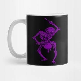 Civil War Federal Drummer Boy Skeleton In Purple Mug